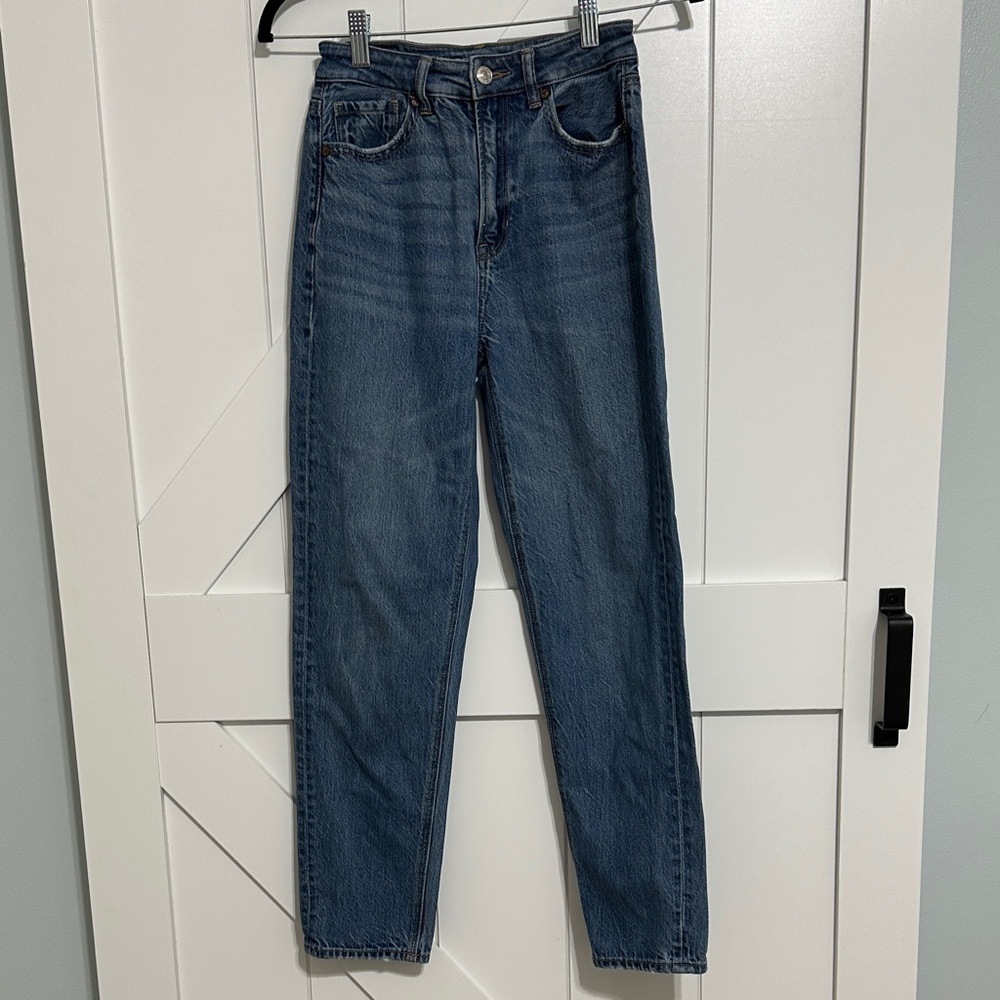 American Eagle Outfitters Women's Straight Leg Blue Jeans